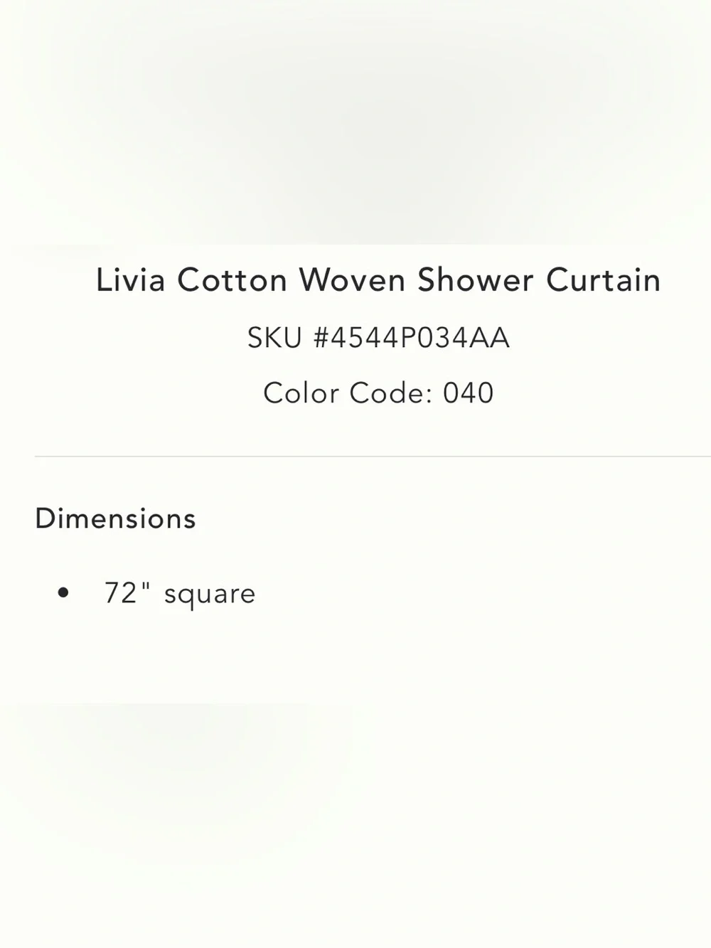 ▪️NWT Anthropologie Livia Cotton Woven Shower Curtain